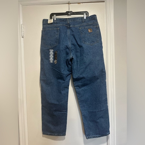 Vintage Y2K ‘02 NWT Mens Carhartt 40x30 B21 DST Relaxed Fit Flannel Lined Jeans - Picture 2 of 16